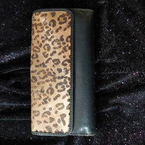 Fossil Leopard Leather Large Wallet